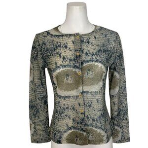 Future Ozbek Cardigan Sweater 42 US/8 Long Sleeve Italy